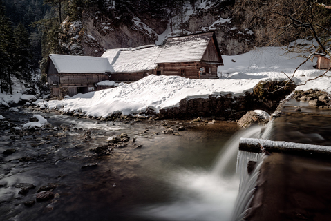 Water mills in the valley Kvačianska dolina
