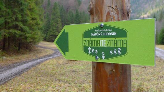 Náučný chodník ZNÁMA-NEZNÁMA Čutkovská dolina